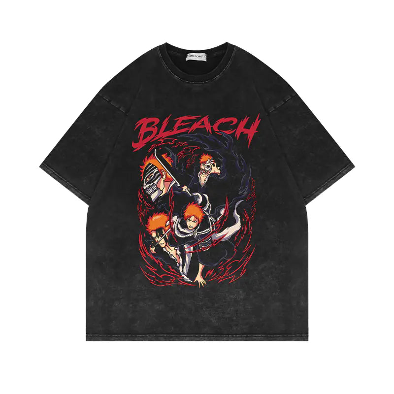 280g Vintage Anime Oversized Cotton T-Shirt