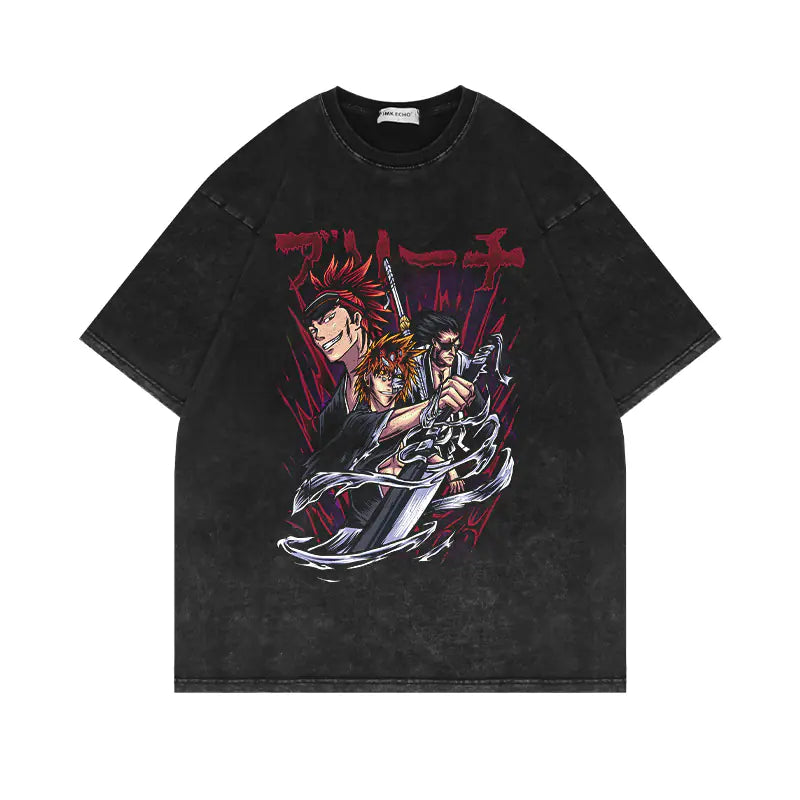 280g Vintage Anime Oversized Cotton T-Shirt