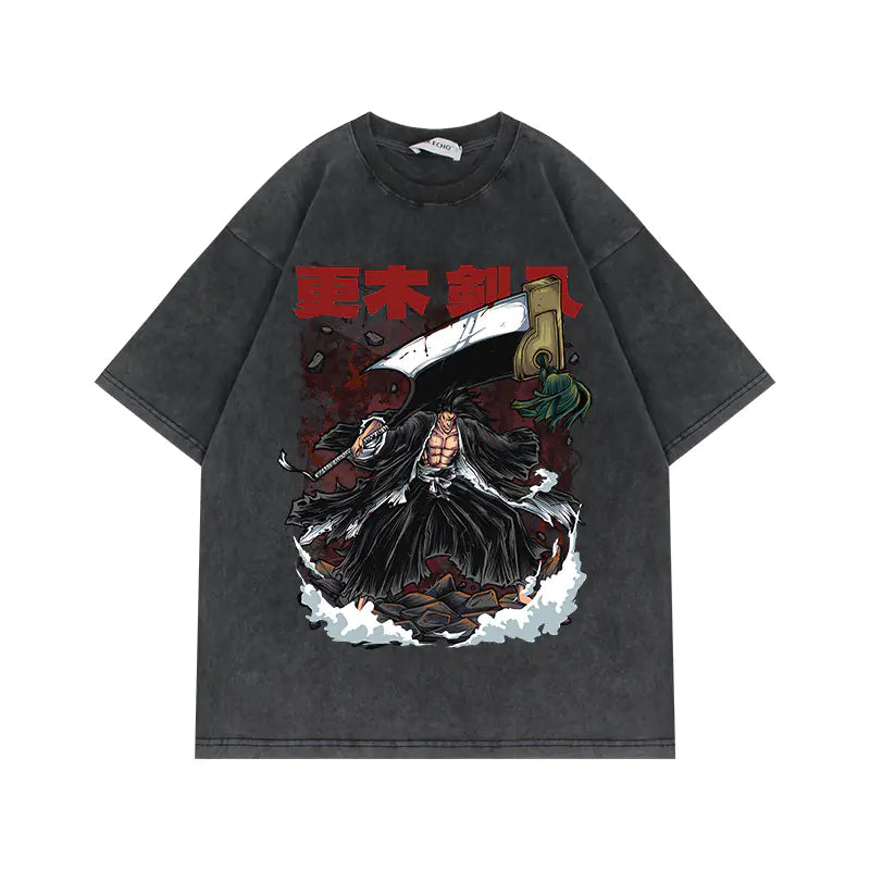 280g Vintage Anime Oversized Cotton T-Shirt