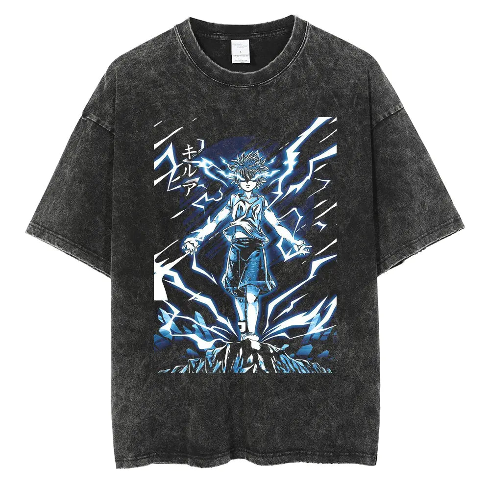2024 Vintage Dark Anime Print Streetwear T-Shirt