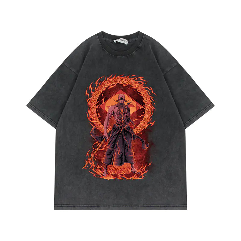 280g Vintage Anime Oversized Cotton T-Shirt