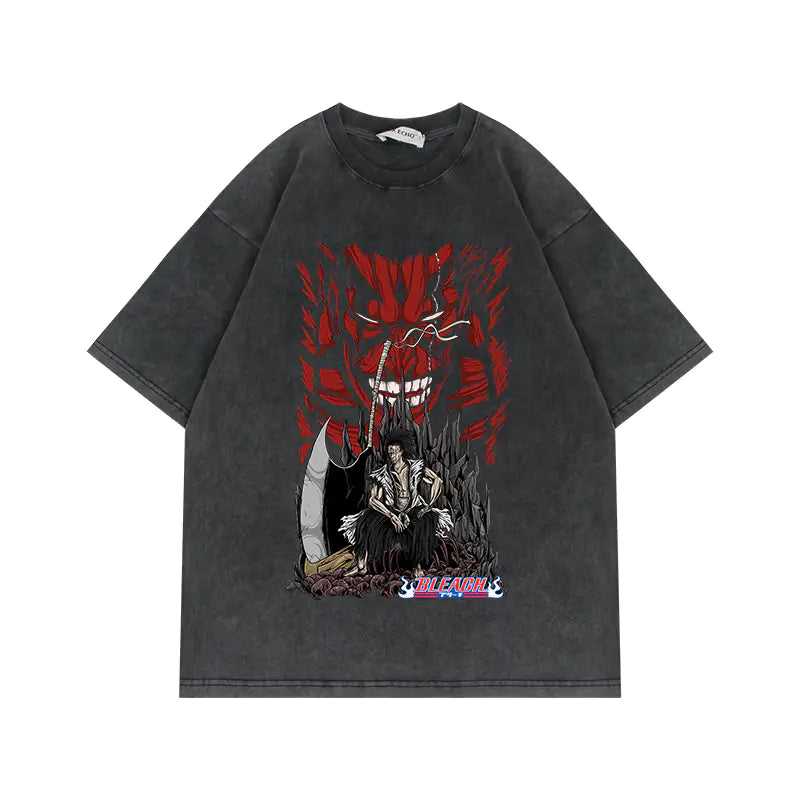 280g Vintage Anime Oversized Cotton T-Shirt