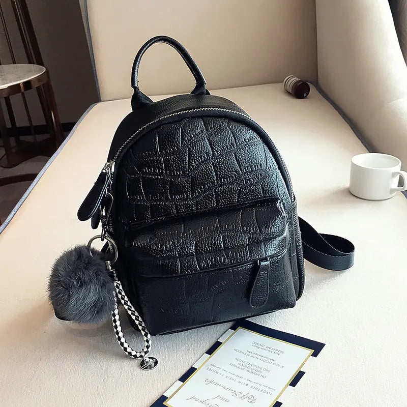 Cute Mini PU Leather Backpacks for Women and Girls