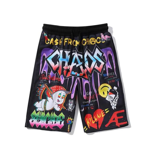 Hip-hop Anime Youth Fashion 5-Point Pants