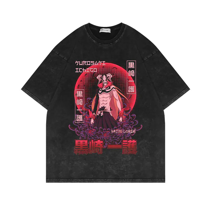 280g Vintage Anime Oversized Cotton T-Shirt