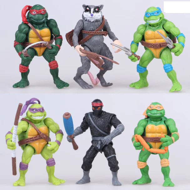 Ninja Turtles Action Figures Set for Kids (6 Styles)