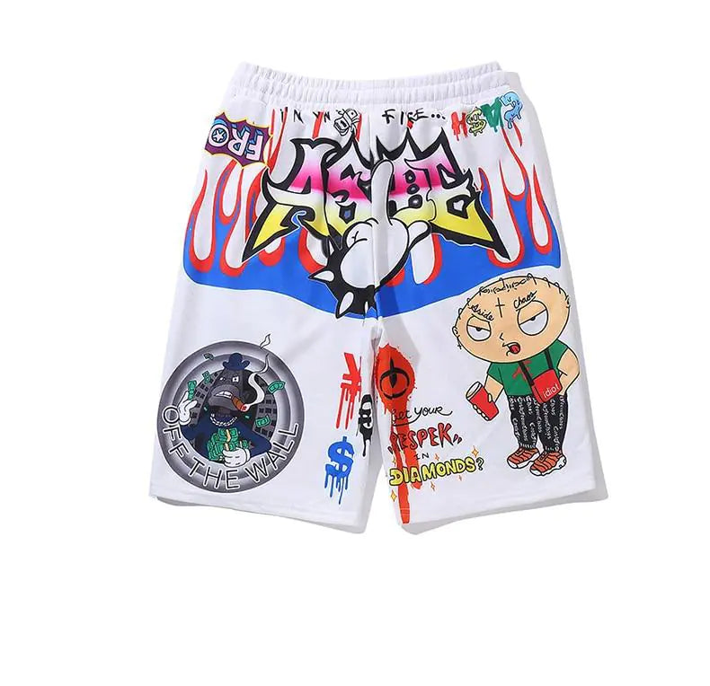 Hip-hop Anime Youth Fashion 5-Point Pants