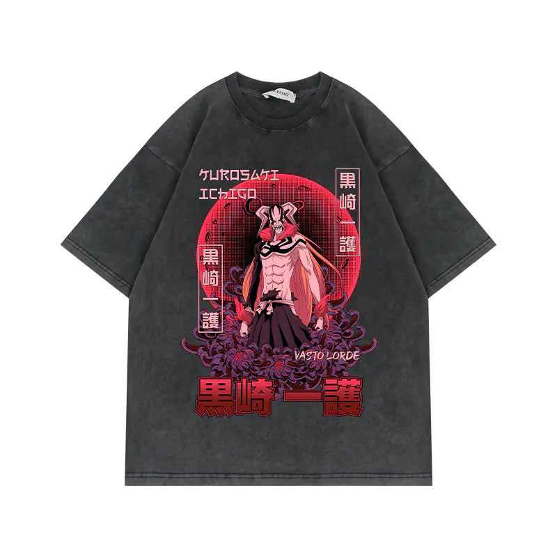 280g Vintage Anime Oversized Cotton T-Shirt