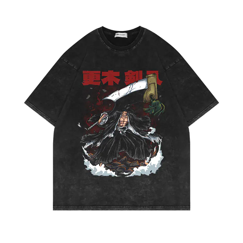280g Vintage Anime Oversized Cotton T-Shirt