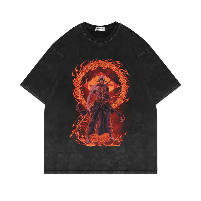 280g Vintage Anime Oversized Cotton T-Shirt