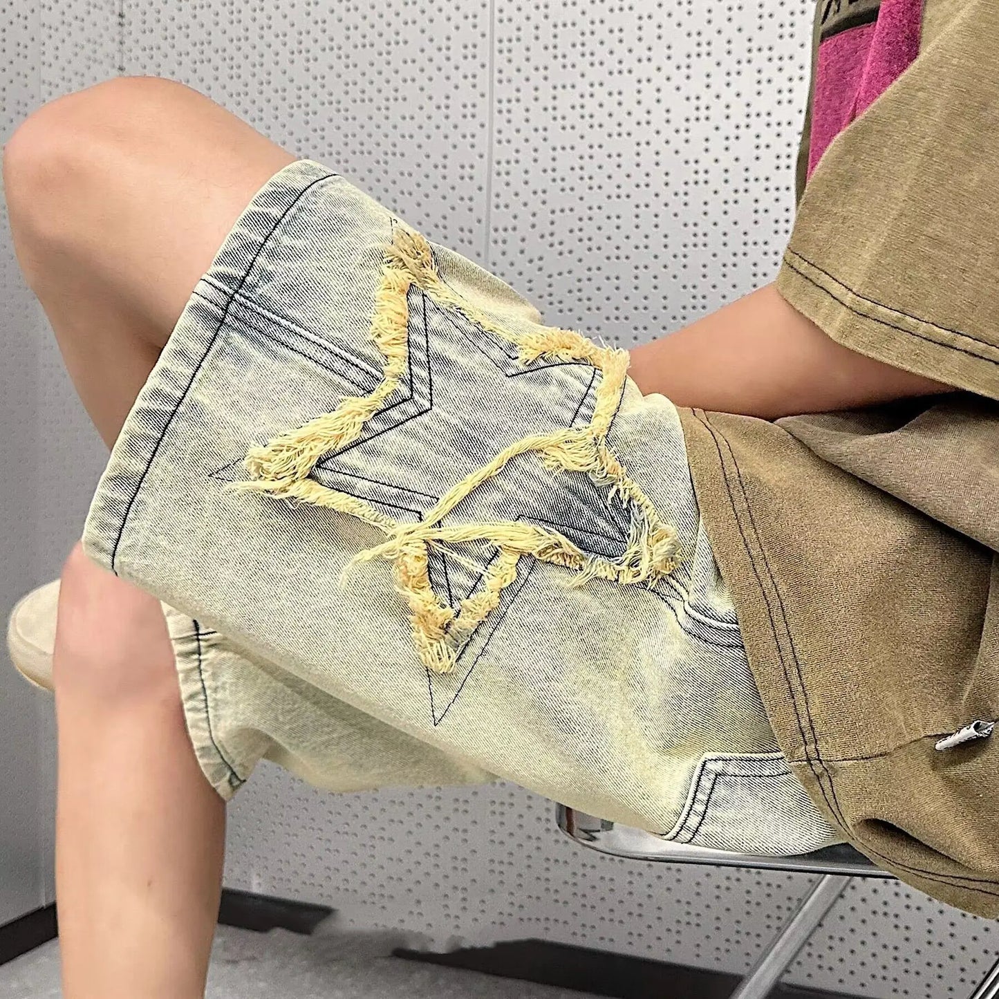 Men's Summer Washed Old Cowboy Shorts