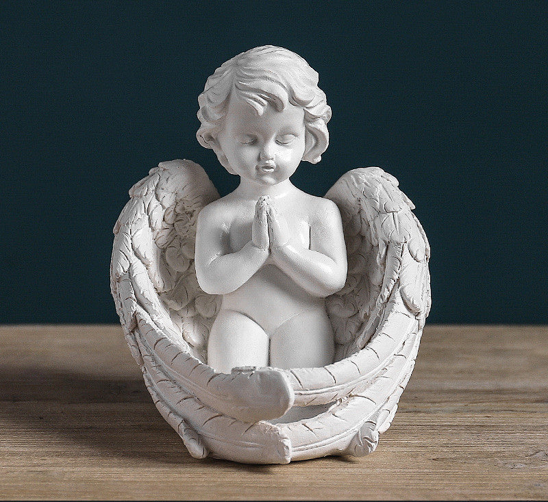 White angel ornament sculpture