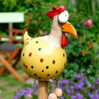 Yard Art Decor Chicken Garden Lawn Plug Hen Rooster Ornaments Hens Bird Statues Edge Seater Indoor Outdoor Decorations