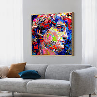 Art Sculpture Colored Canvas Painting