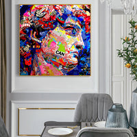 Art Sculpture Colored Canvas Painting