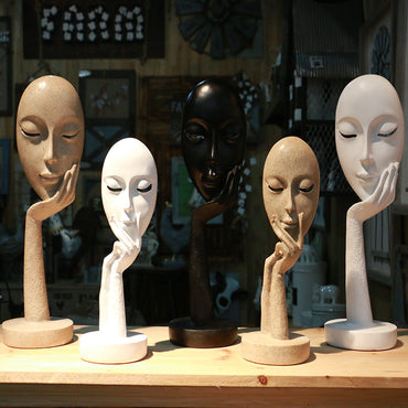 Character mask sculpture