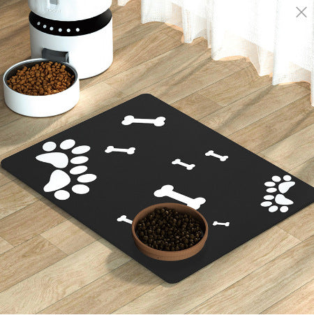 Dogs And Cats Eating Mat Anti-overflow Waterproof Easy To Clean Pet Water-absorbing Quick-drying Meal Diatom Mat