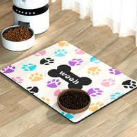 Dogs And Cats Eating Mat Anti-overflow Waterproof Easy To Clean Pet Water-absorbing Quick-drying Meal Diatom Mat