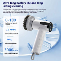 Multifunctional Smart Display Electric Cleaning Brush Wireless Kitchen Sink Cleaning Brush Waterproof Electric Pot Brush Cleaning Tool